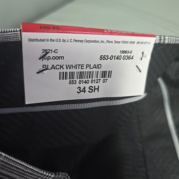 J Ferrar Gray Black Slim Fit Blazer Size 42R And Slim Fit Pants Size 34 NWT - Picture 13 of 13